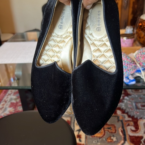 BIRDIES , Elegant Black Velvet women’s Loafers - Picture 7 of 10